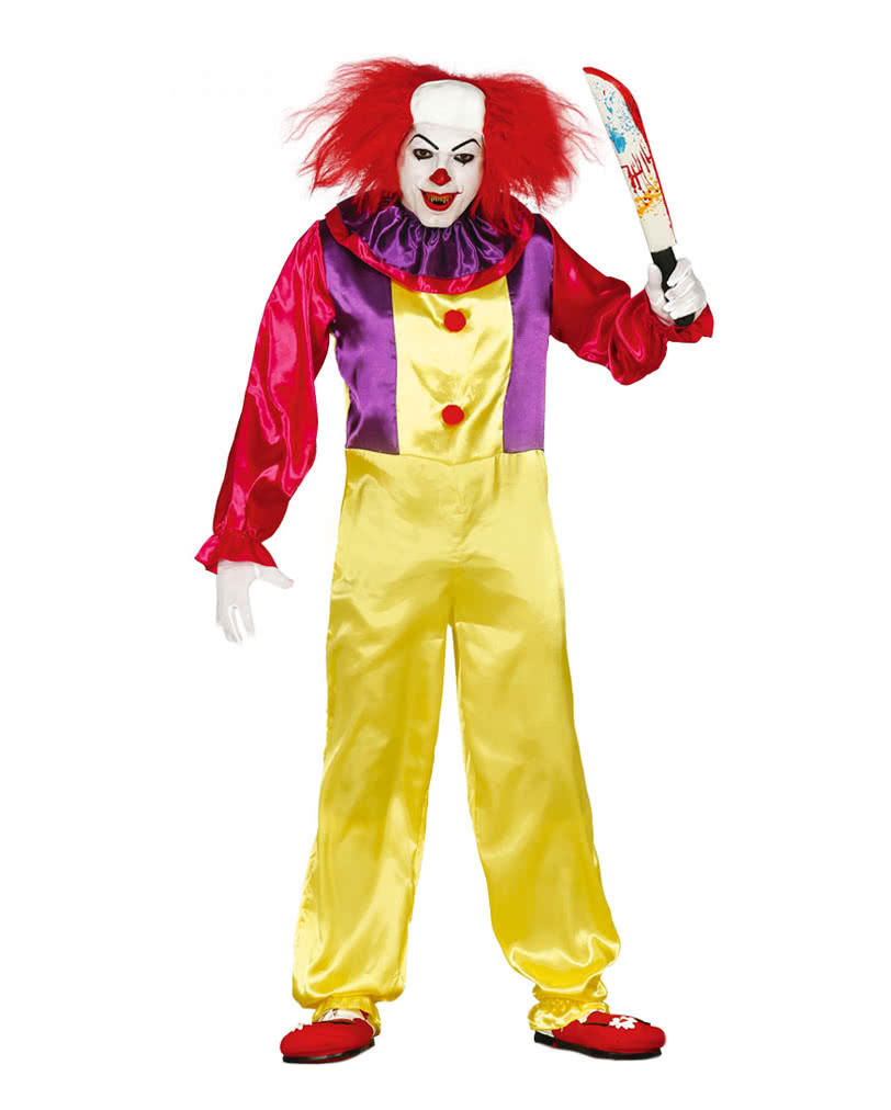 Halloween Kostüm Mörder Clownkostüm 