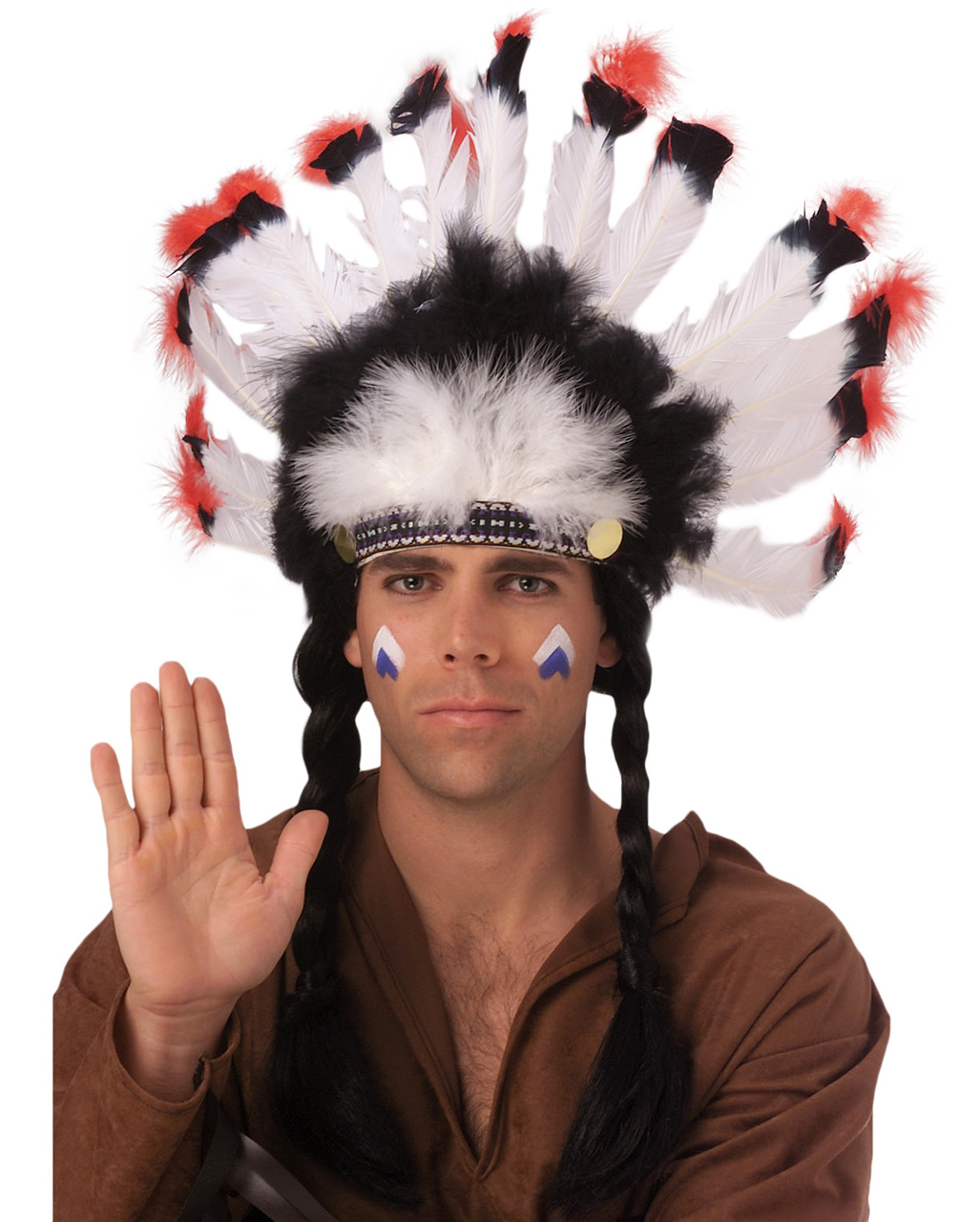 red indian feather headdress