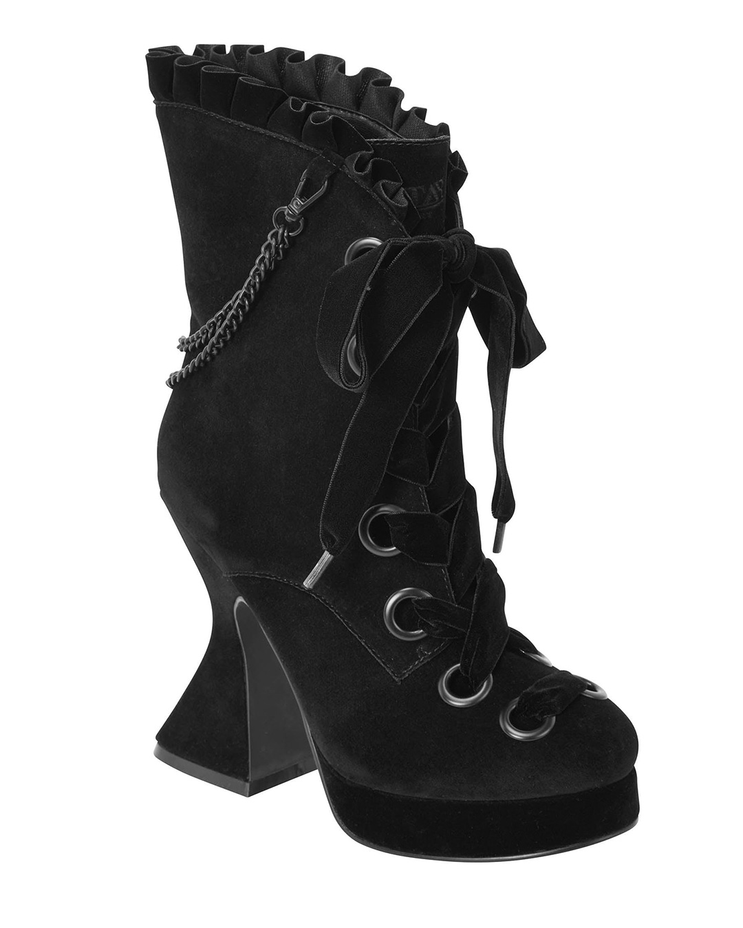 Gothic lace best sale up boots