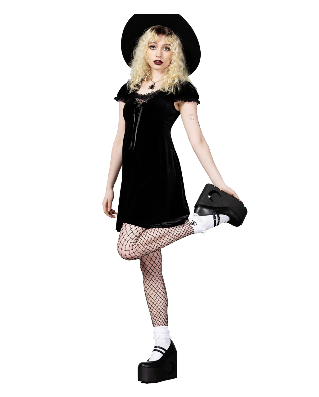 KILLSTAR Heather Babydoll Dress Black