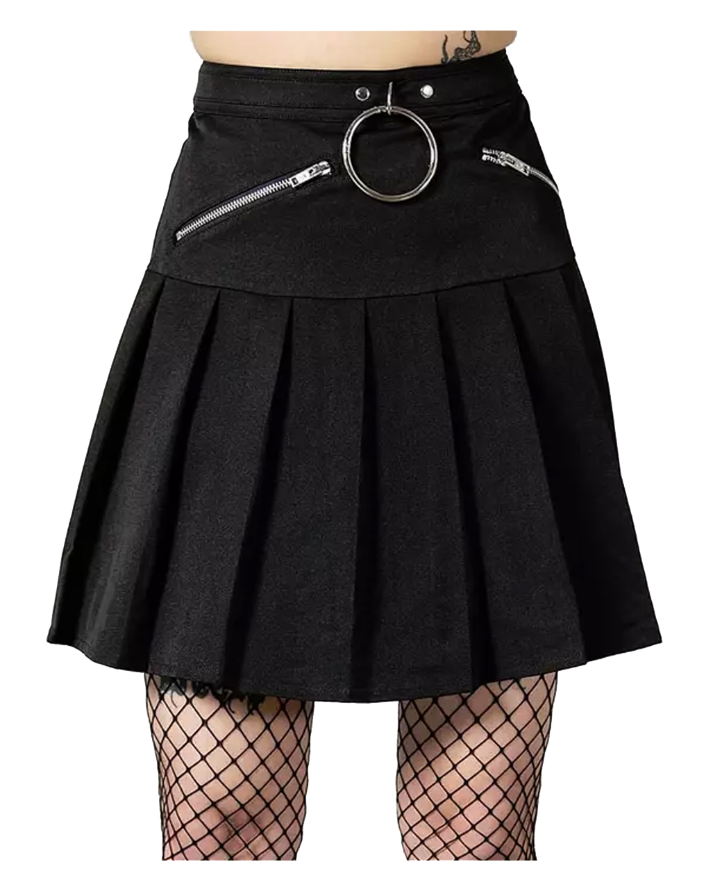 │Margarin Fingers│ STRING PLEATS SKIRT CHARCOAL String pleats miniskirt (+underpants) - cottoncandy store