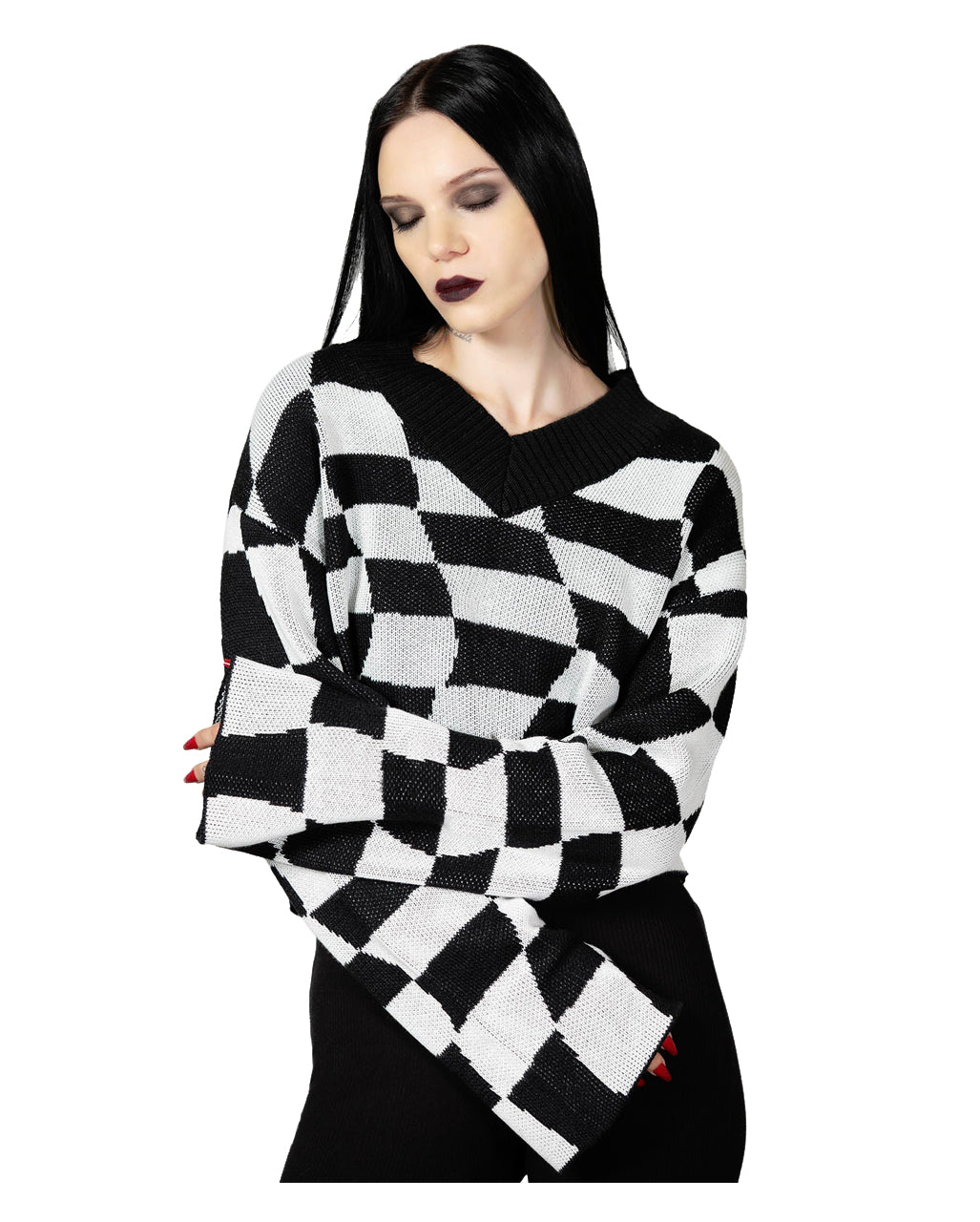 Killstar Wicked Wisteria Pu Materiaal Kokerrok Musta