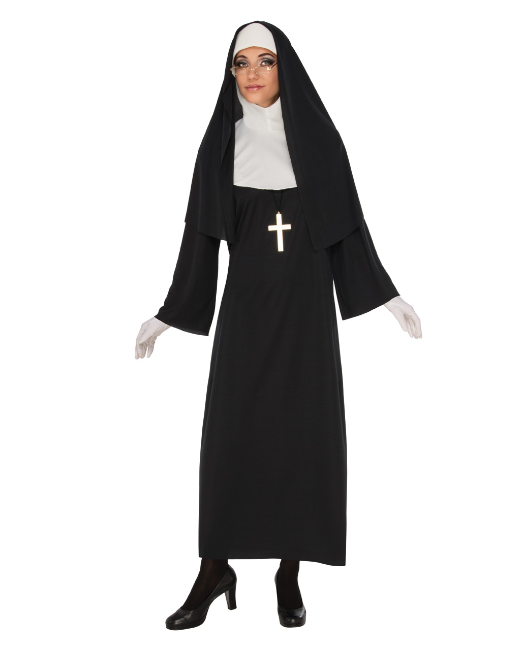 Klassisches Nonnen Kostüm für Karneval | Horror-Shop.com