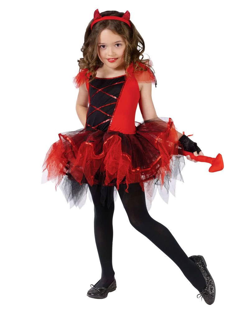 Little Devil Childrens Costume Devil costume with mini dress horror