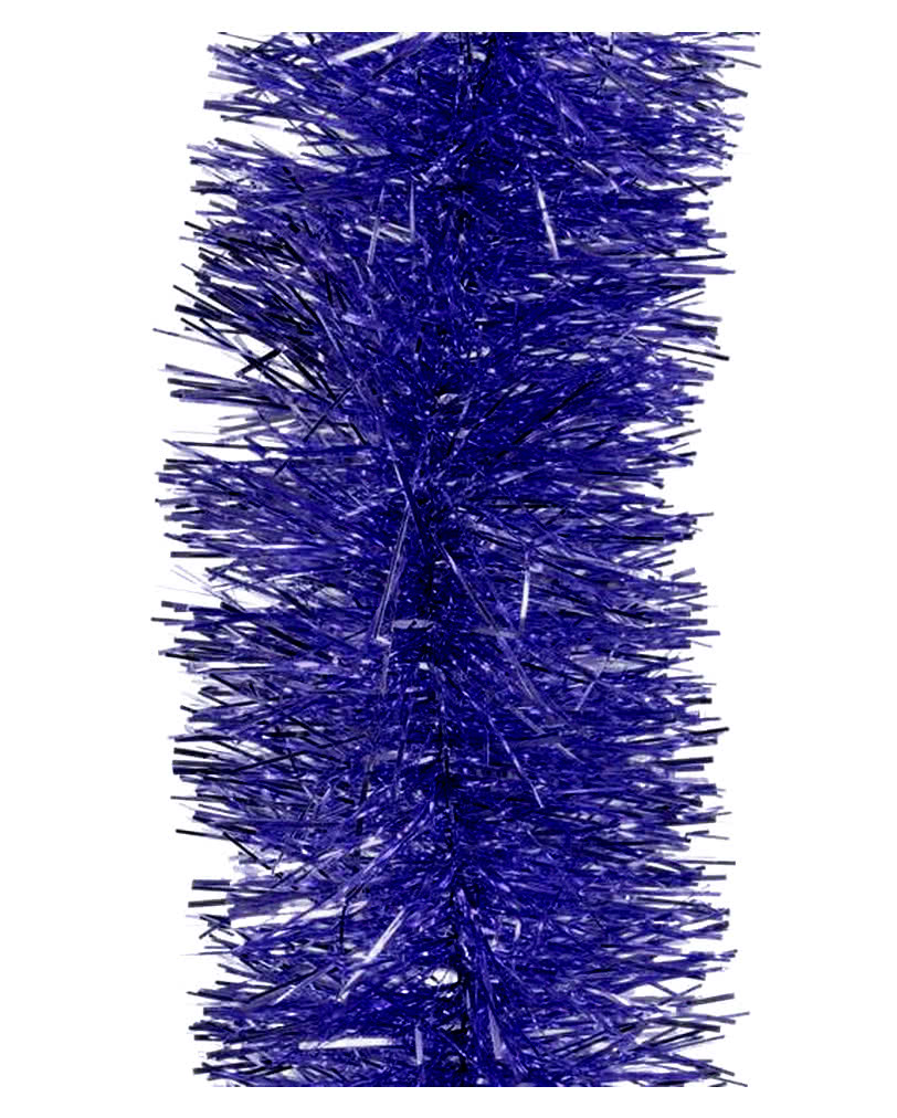 Tinsel garland royal blue 2,7m Exceptional decorative garland