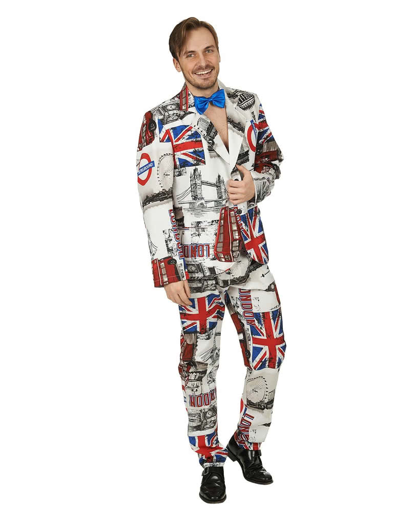 London Suit Fancy dress with UK motifs