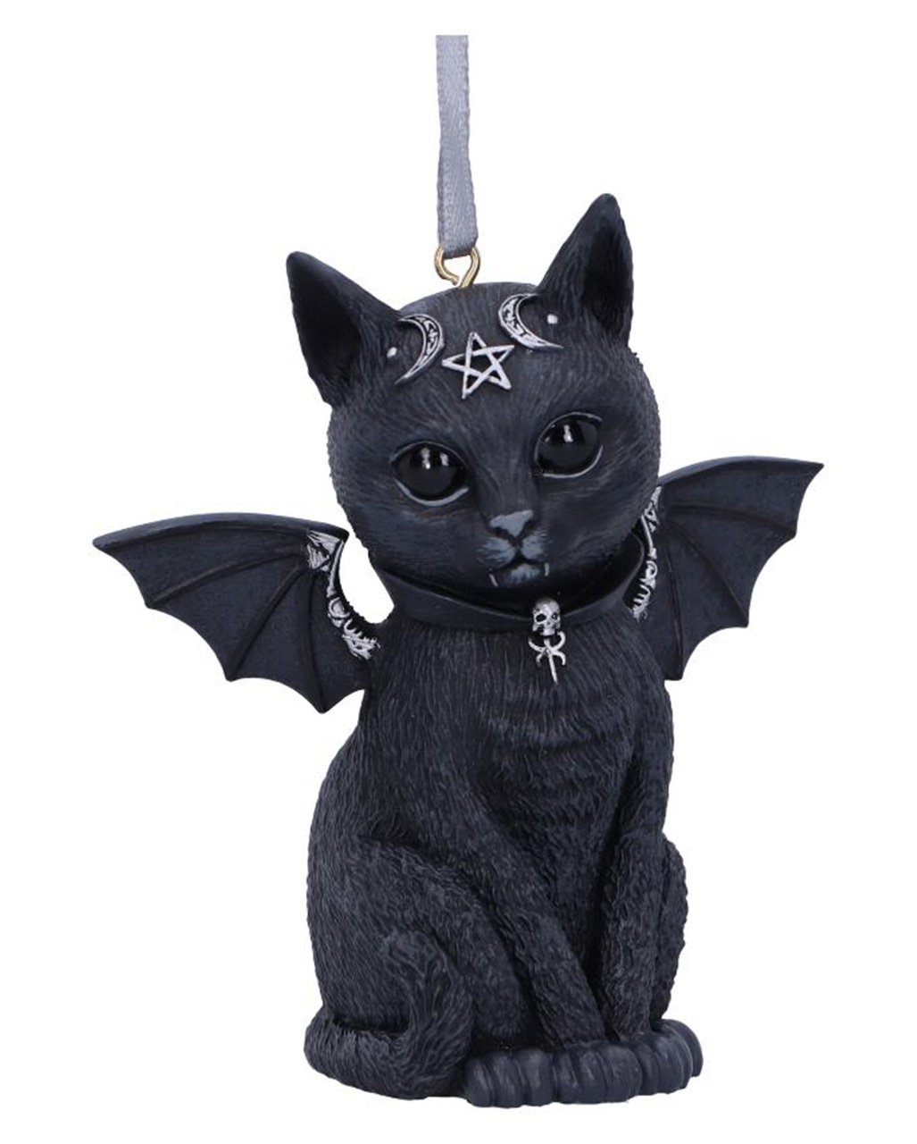 Hund Set Deko Figuren Gothic Grufti Grusel 666 Halloween Horror putzige Katze