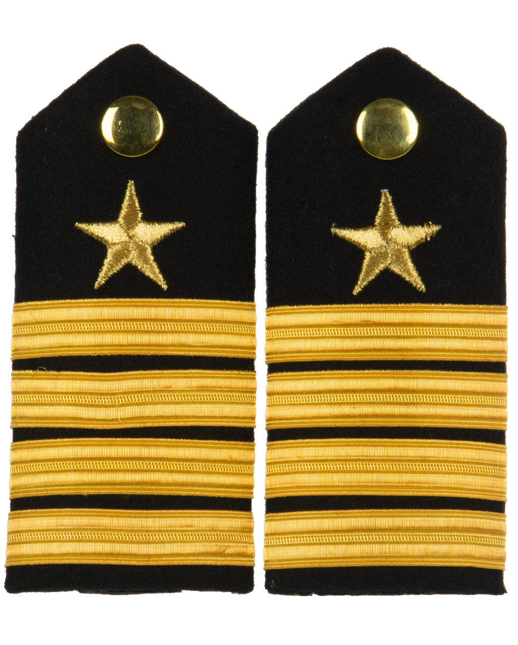 Schulterklappen Rangabzeichen Marine Kapitän gold blau gewebt ##F401A 