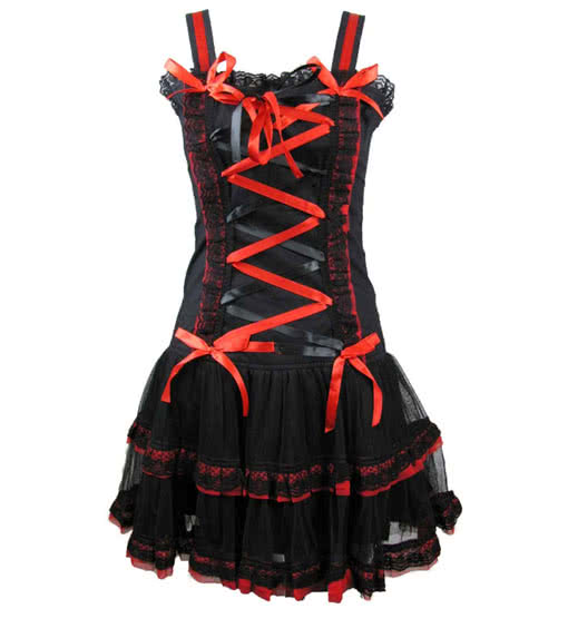 Mini Skirt red black Gothic Dress Mini Skirt Gothic Fashion | horror ...