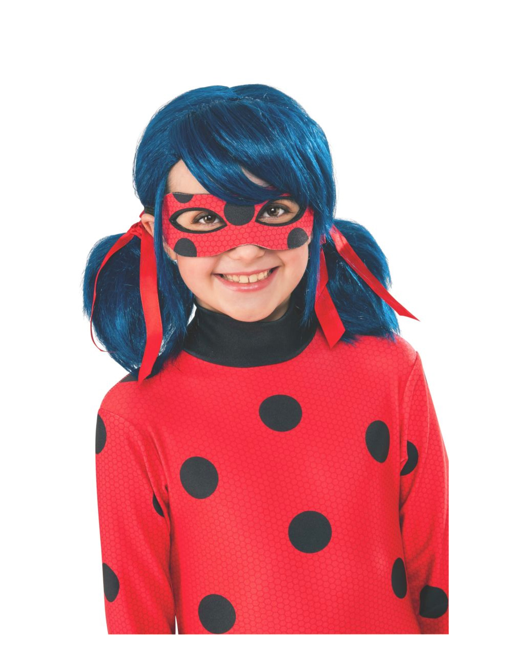 Perücke DE Kinder Miraculous Ladybird Ladybug Kostüm Marinette Cosplay Kostüm