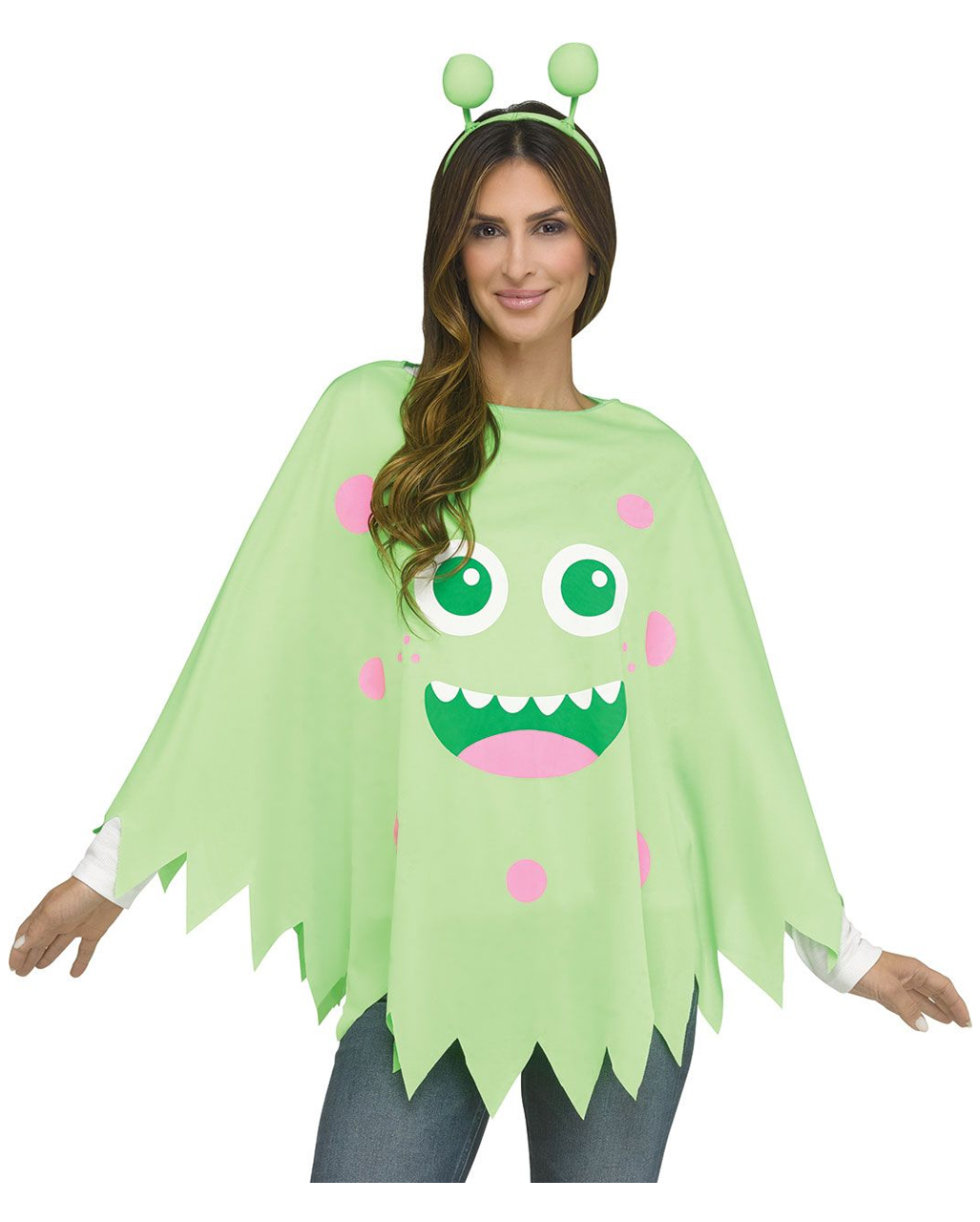 Monster Kostm Poncho Grn fr Halloween & Fasching | Horror-Shop.com