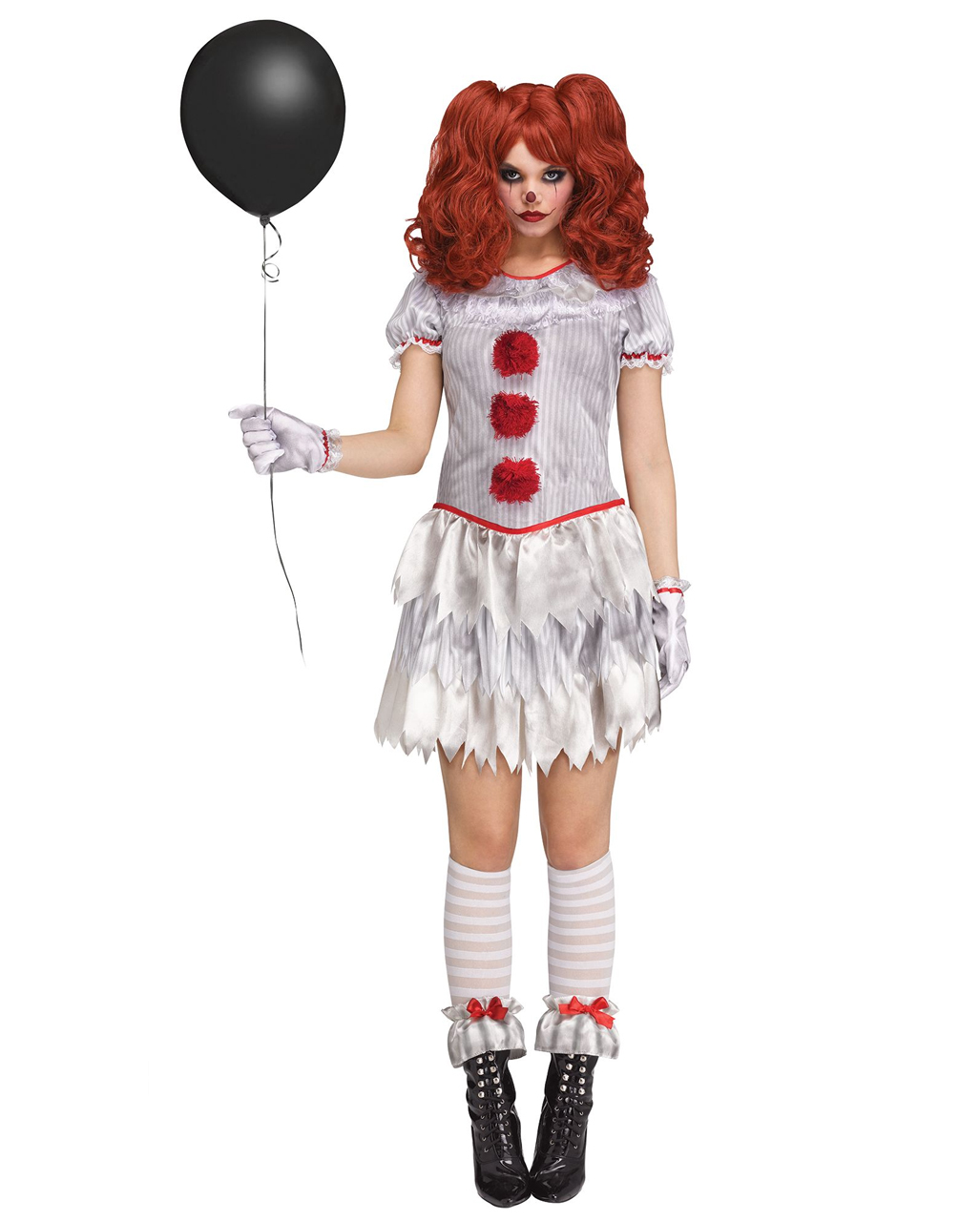 Adult Sinister Clown Halloween Wig Fancy Dress Clowns Costume Accessory 