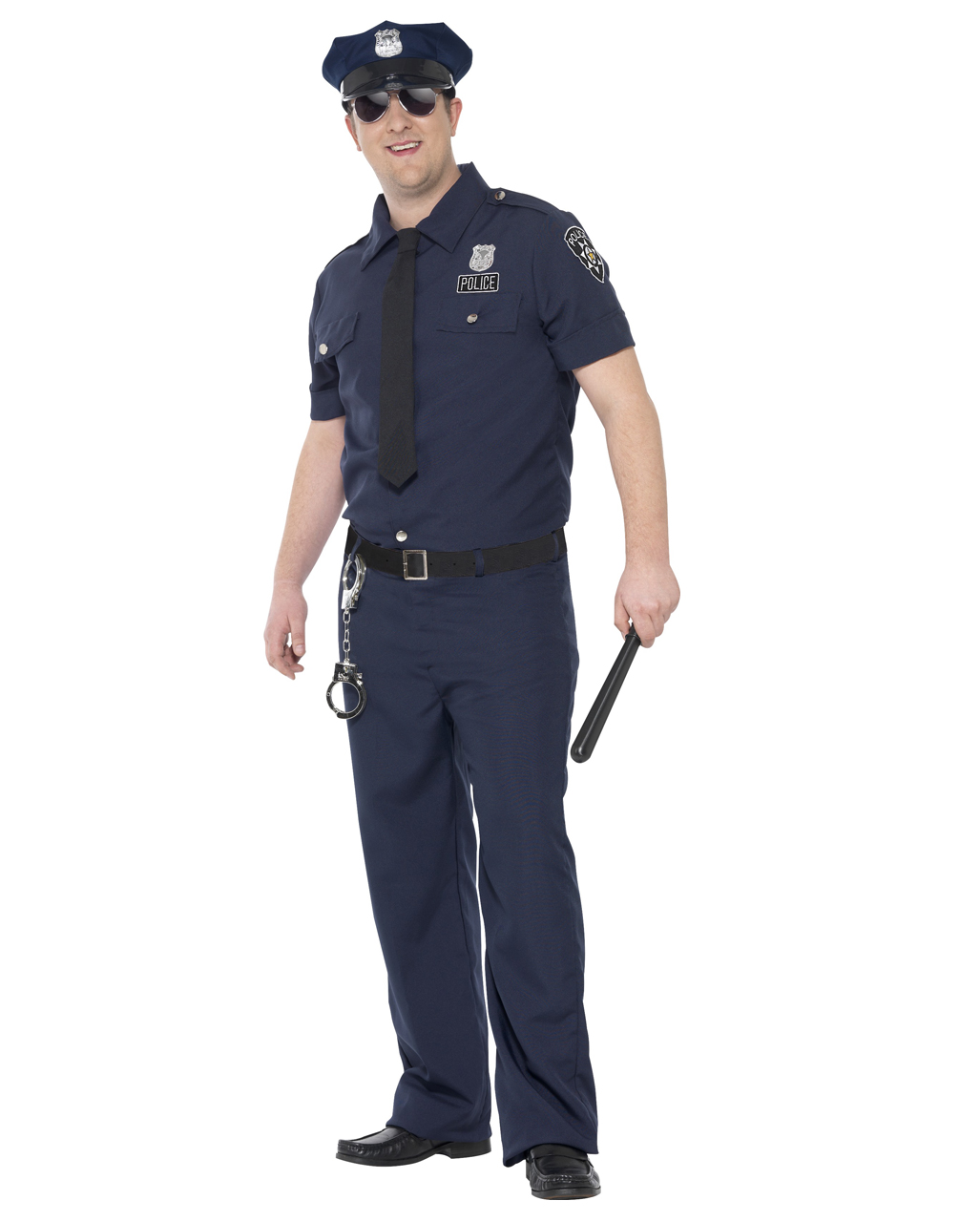 New York Policeman Adult Cop Mens Fancy Dress Costume