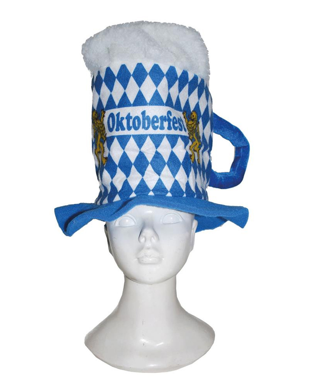 Beer Mug Oktoberfest St Patrick'S Day Mug Mask Adult Costume Mask Headpiece 