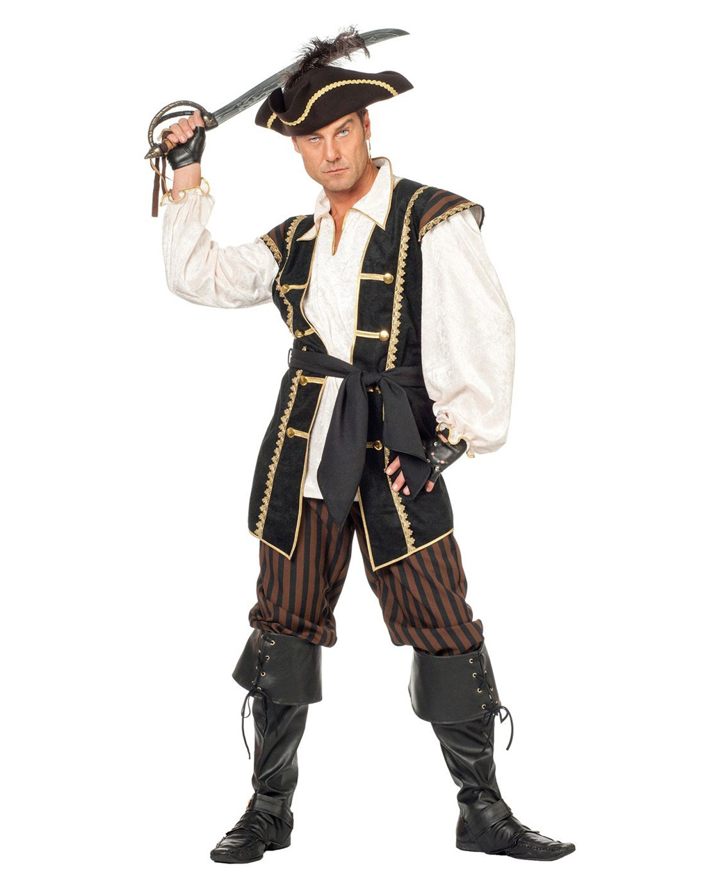 Herren Karneval Fasching Verkleidung K Pirat der Eisen Inseln Herrenkostüm NEU 