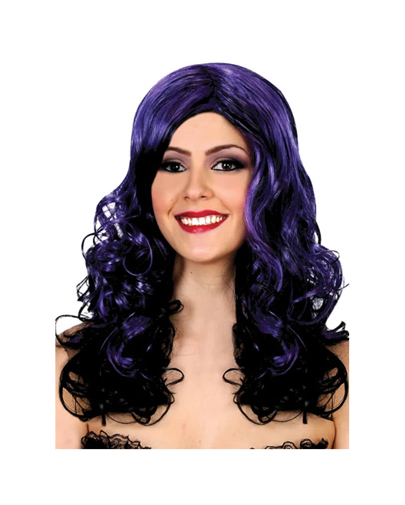 Halloween Wig Black Purple