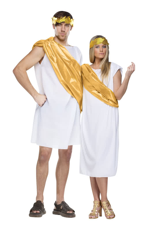 Antikes Kostüm S 48 Römer Gewand Grieche Verkleidung Caesar Toga Römisch 