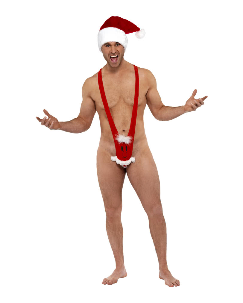SantaFace Mankini | Christmas trunks for men | Horror-Shop.com