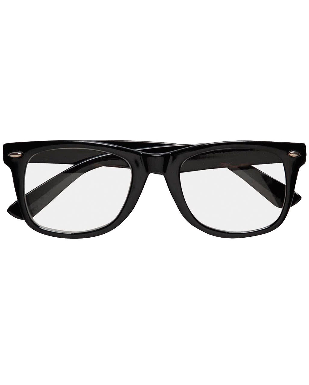 Nerd Brille Nerdbrille ohne Stärke Geek Fensterglas modern Männer Frauen schwarz 