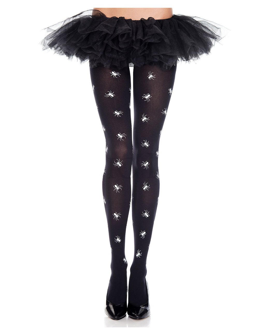 Black Tights With White Spiders 🎃 | Horror-Shop.com