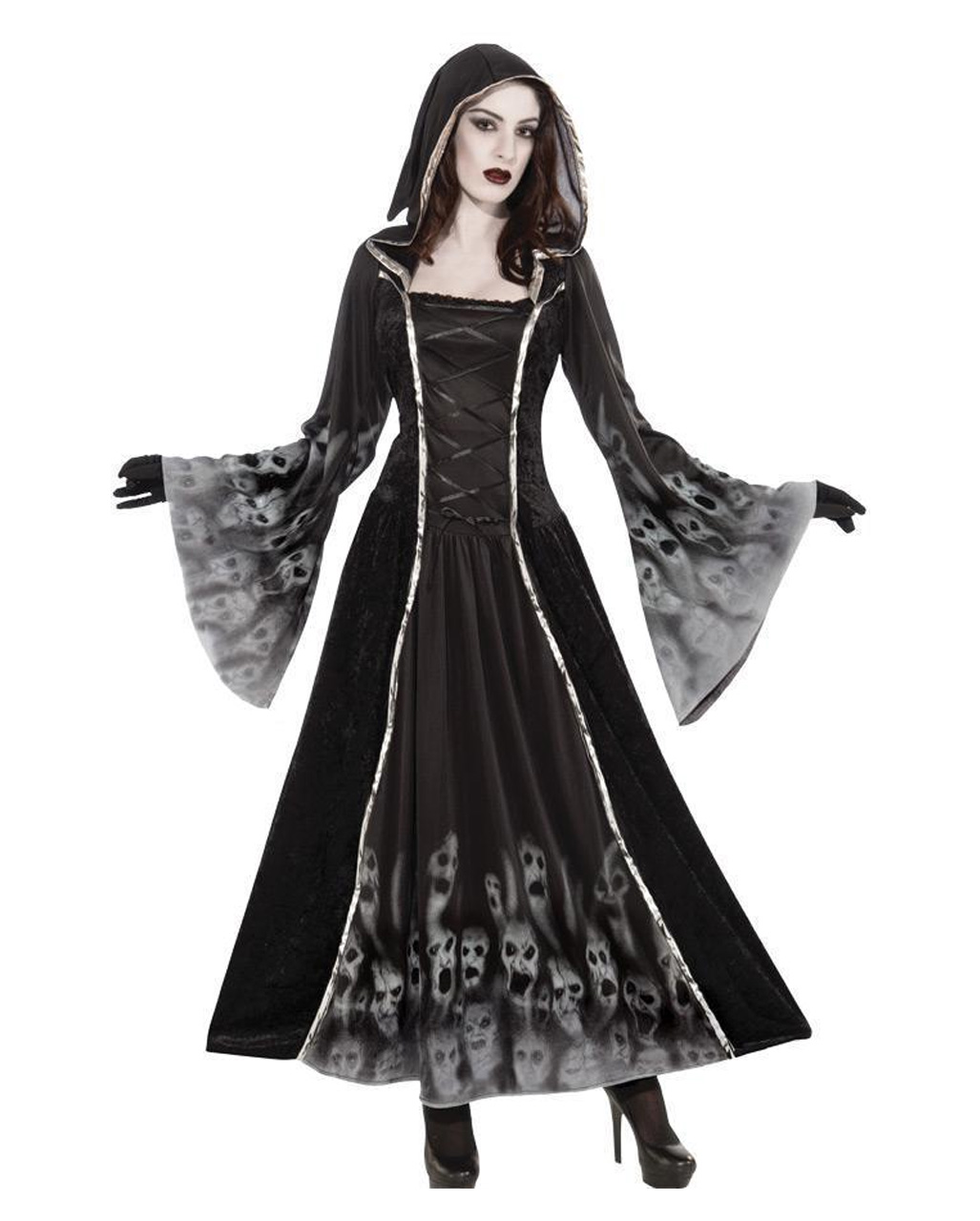 Vergessene Seelen Kleid Damen Kostüm zu Halloween Dämonin FM 