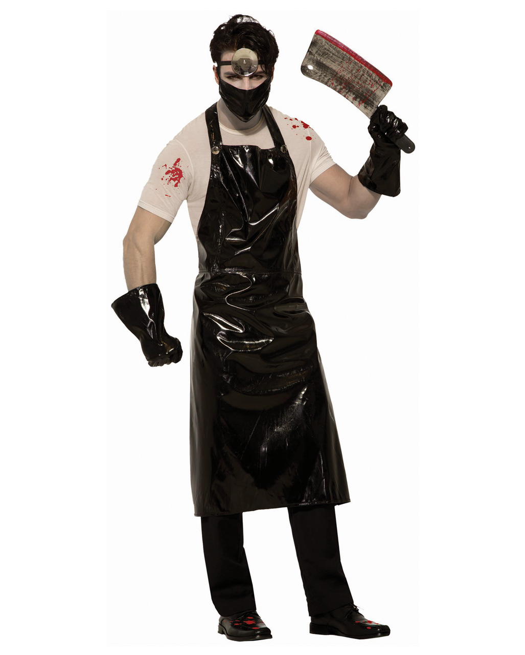 Adults Halloween Horror Psycho Pig Butcher Serial Killer Fancy Dress Costum...