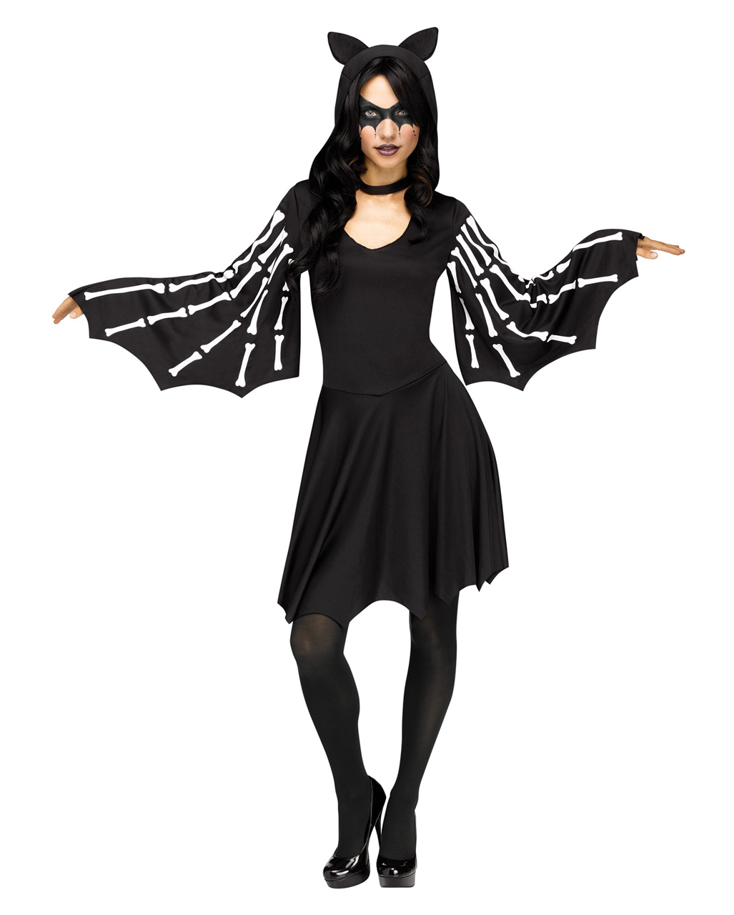 Mens Winged Reaper Gruesome Scary Halloween Fancy Dress Size M//L Upto 44/"