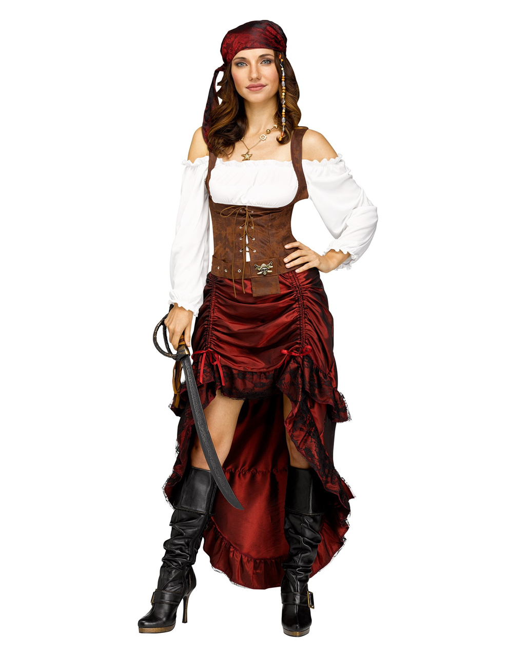 Sexy Piratenbraut Kostüm Als Karneval Verkleidung Horror 6098