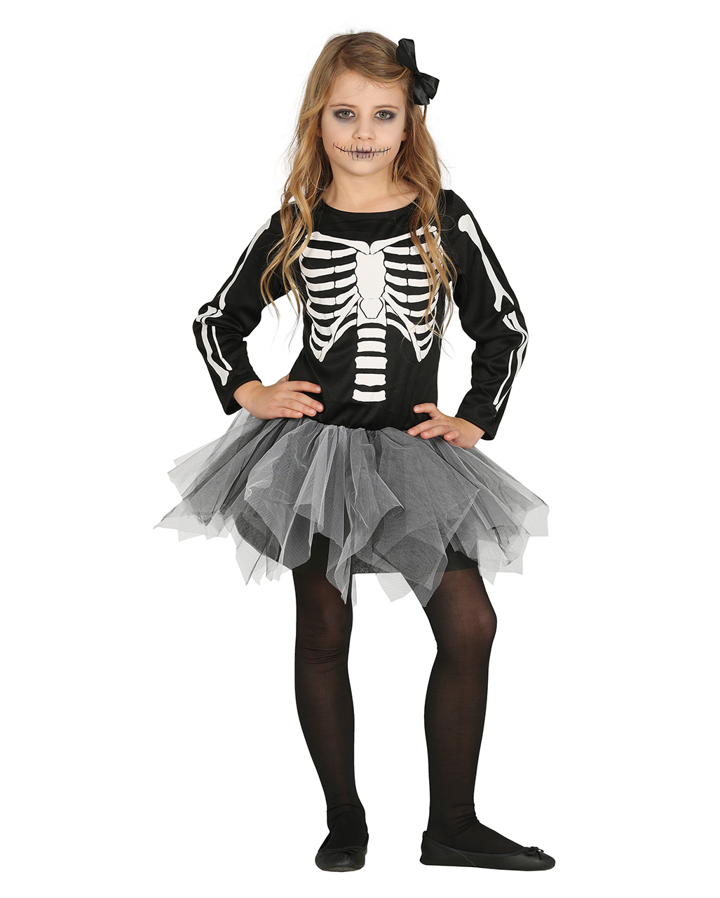 Skeleton Ballerina Tutu Child Costume purchase | horror-shop.com