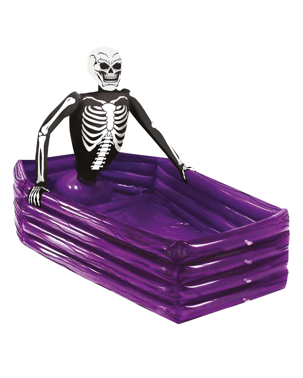 Skeleton In Coffin Drink Cooler Inflatable 100x35cm for Halloween