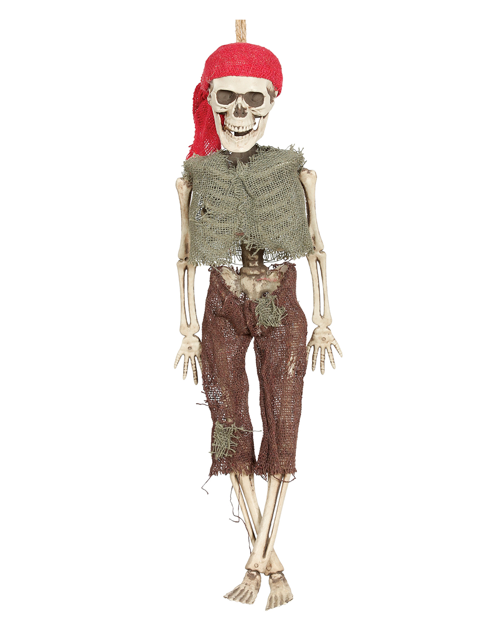 Skelett Pirat Hängefigur 40 cm, Seeräuber Deko