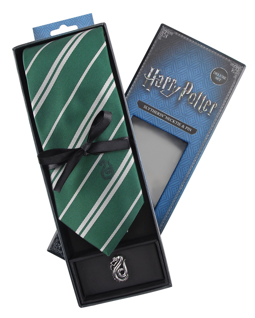 Harry Potter Slytherin Tie With Pin Buy | Horror-Shop.com