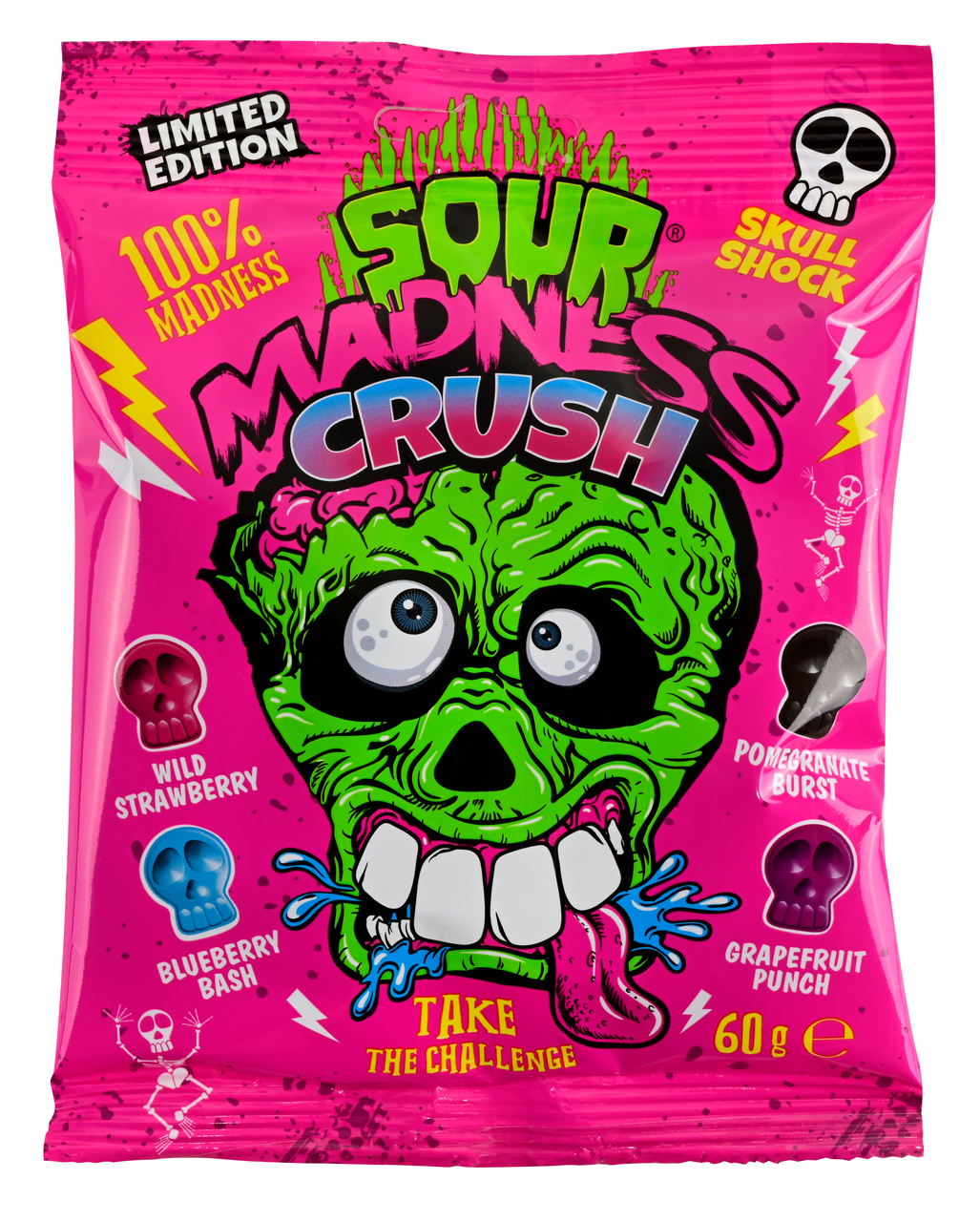 Sour Madness Crush Skull Candy Mix 60g for 🎃 | Horror-Shop.com