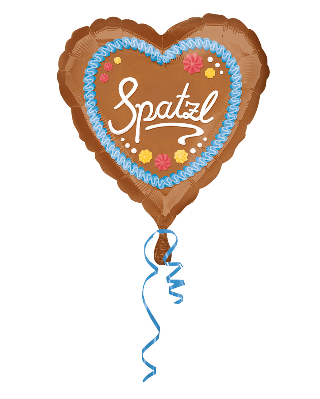 Spatzl Gingerbread Heart Foil Balloon ❤ as a gift horror-shop.com.