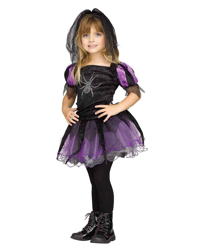 Spider Queen Toddlers Costume as Halloween disguise | horror-shop.com