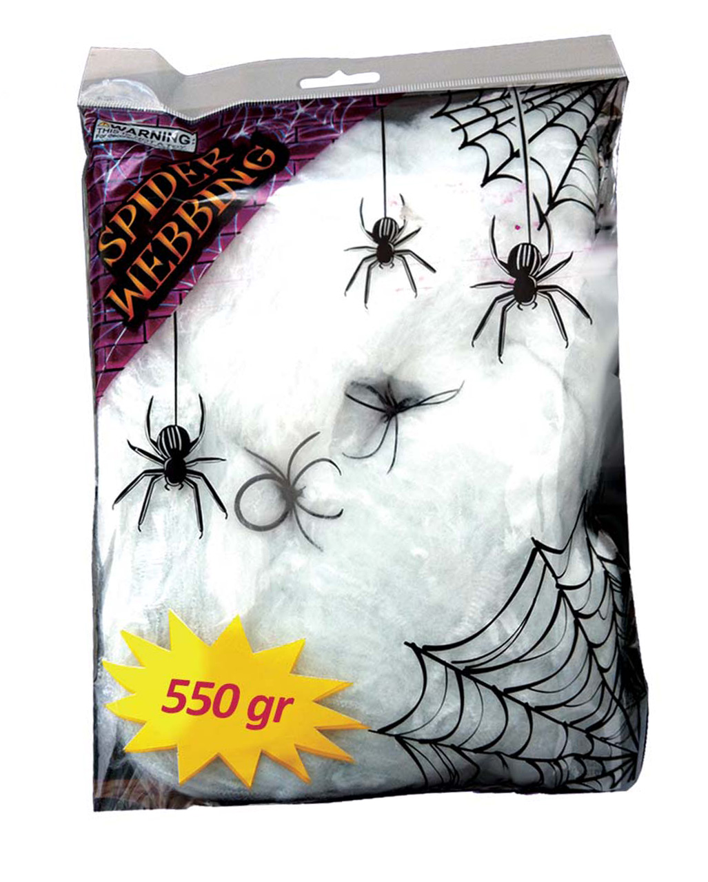 6 Stück Spinnennetze Spinnenweben Spinnennetz Plastikspinnen Helloween 