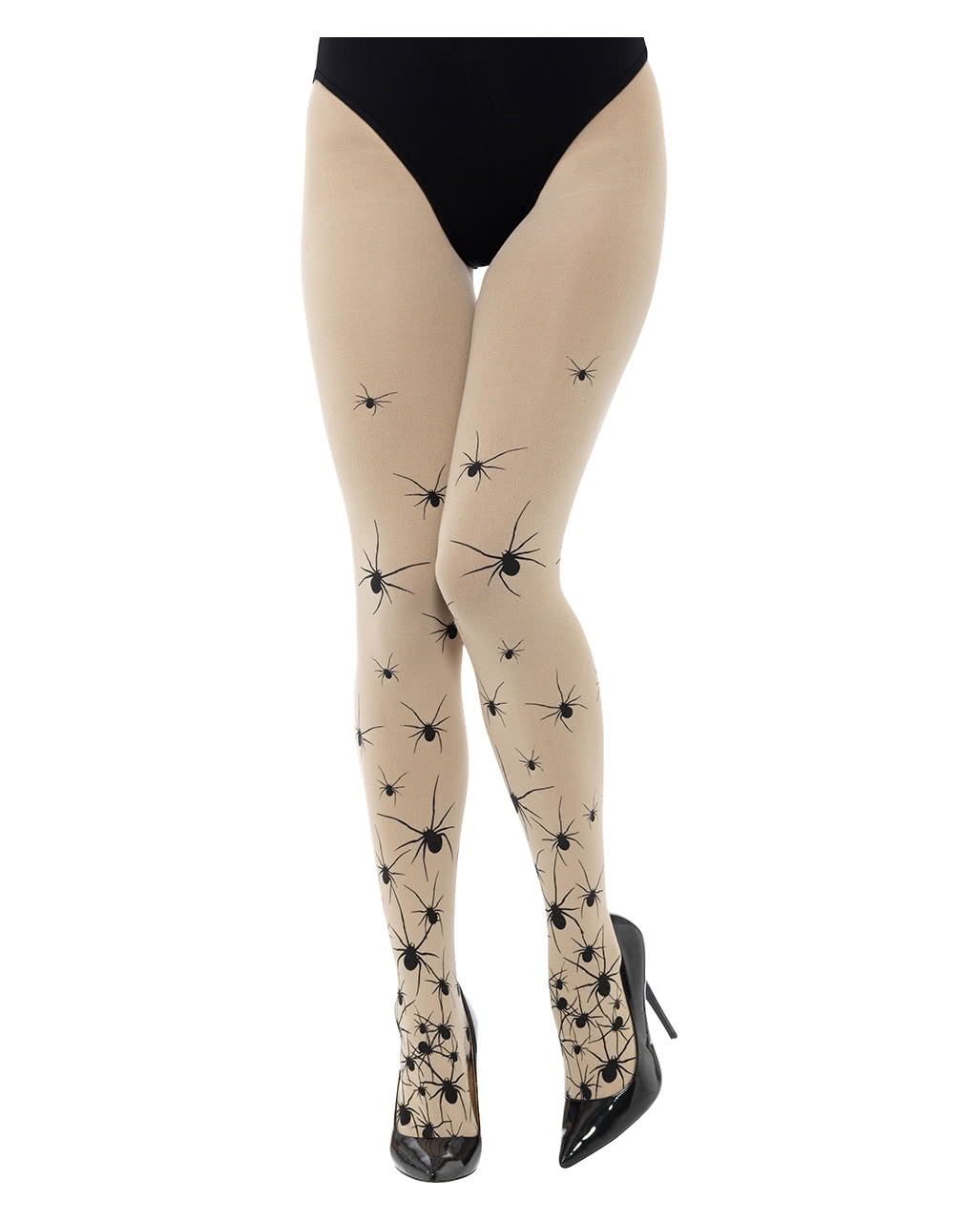 Pantyhose With Spider Print for Gothic & Halloween Party