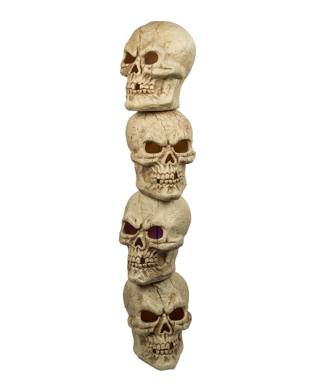 Skull Tower With 4 Skulls & Light 120cm as Halloween decoration ...