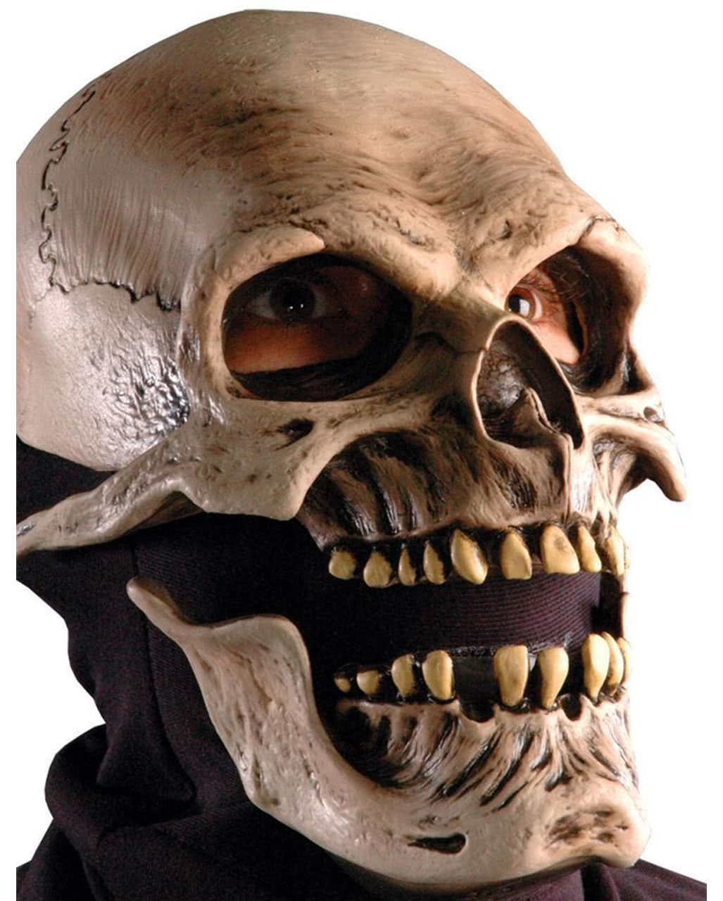 Skull mask Deluxe | Skull mask with movable jaw | horror-shop.com