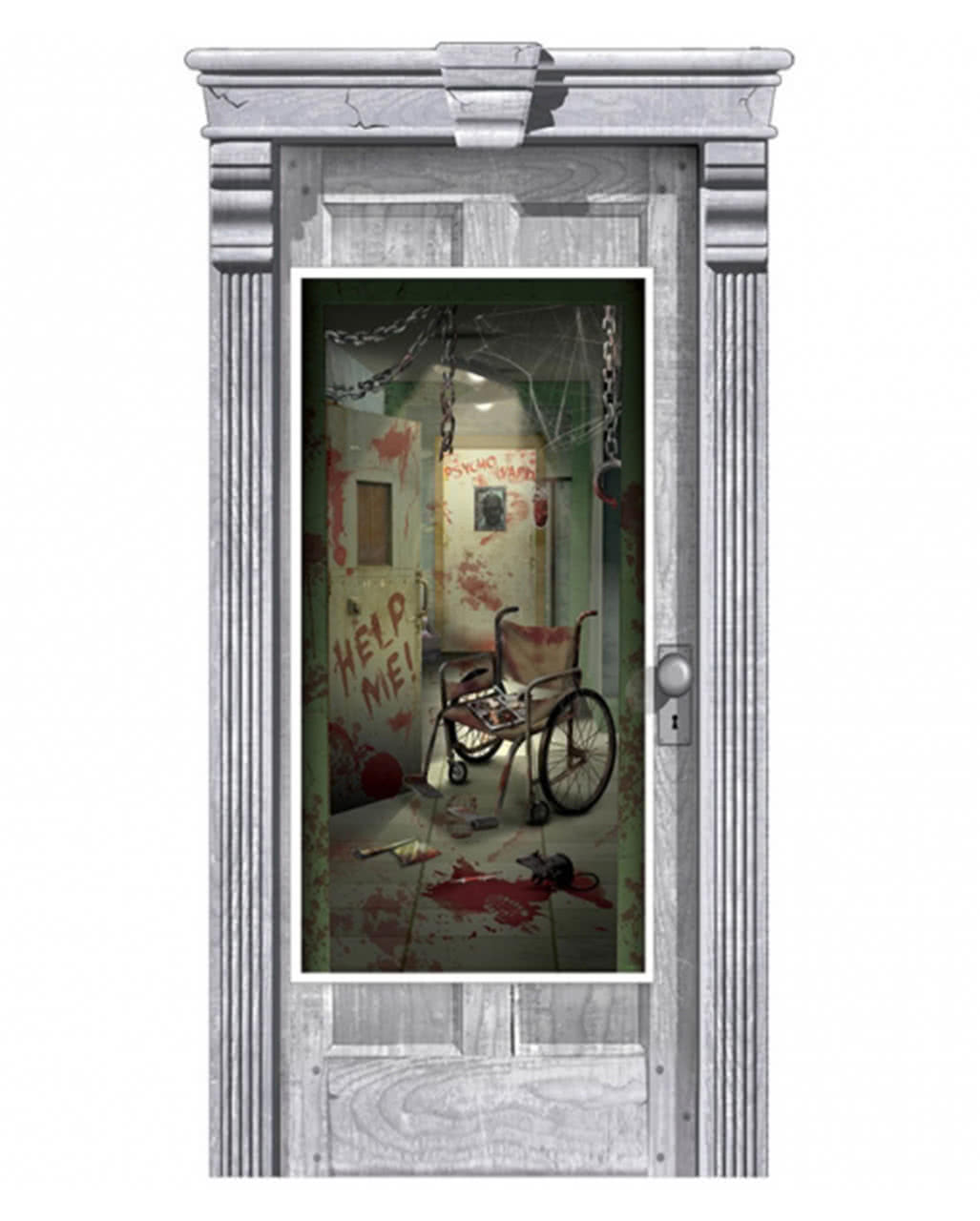1,65m x 85 cm Halloween Dekoration Tür-Deko Zombie ca 