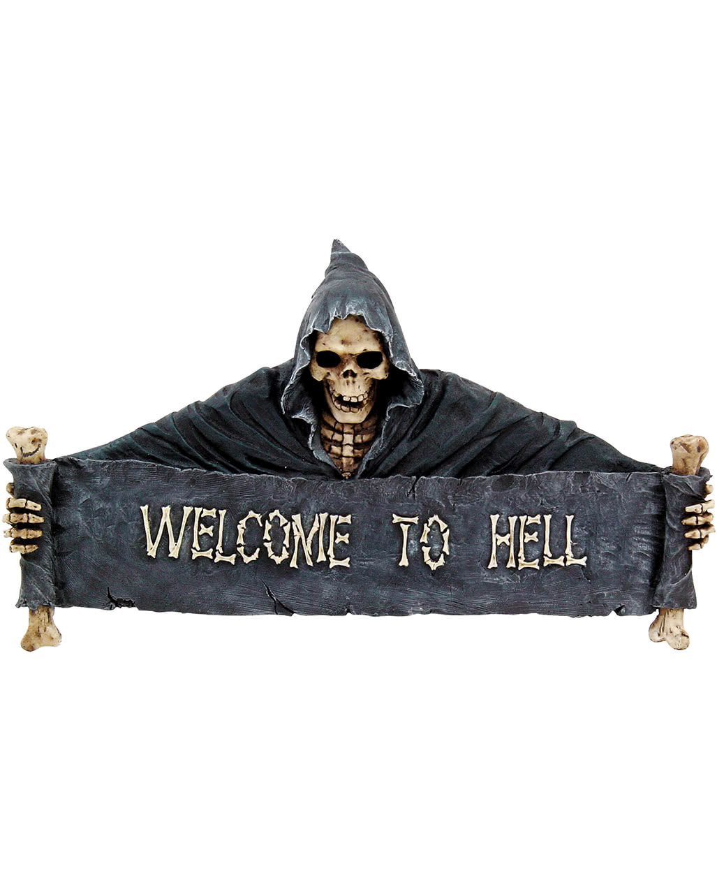 Welcome To Hell Mini Blechschild Schwarz 20x15cm