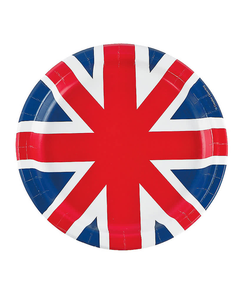 United Kingdom 8 Paper Plates St Set Of Plates For Solid British 