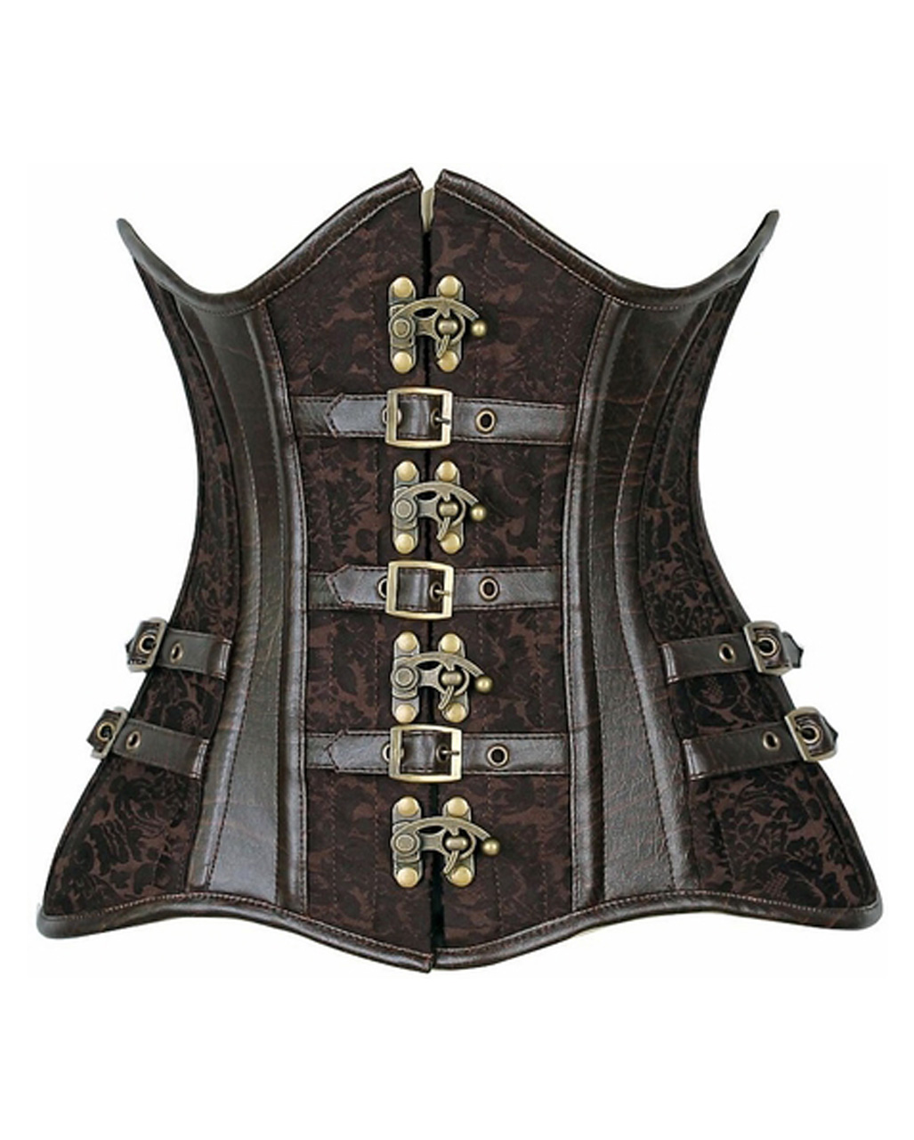 Under Bust Corset Steampunk Brown for gothic outfits