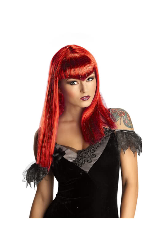 Vampiress Glitter Wig Red | Bloodsucker 