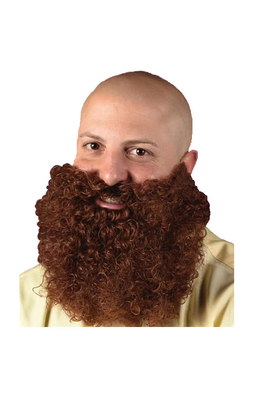Curly Full Beard Brown