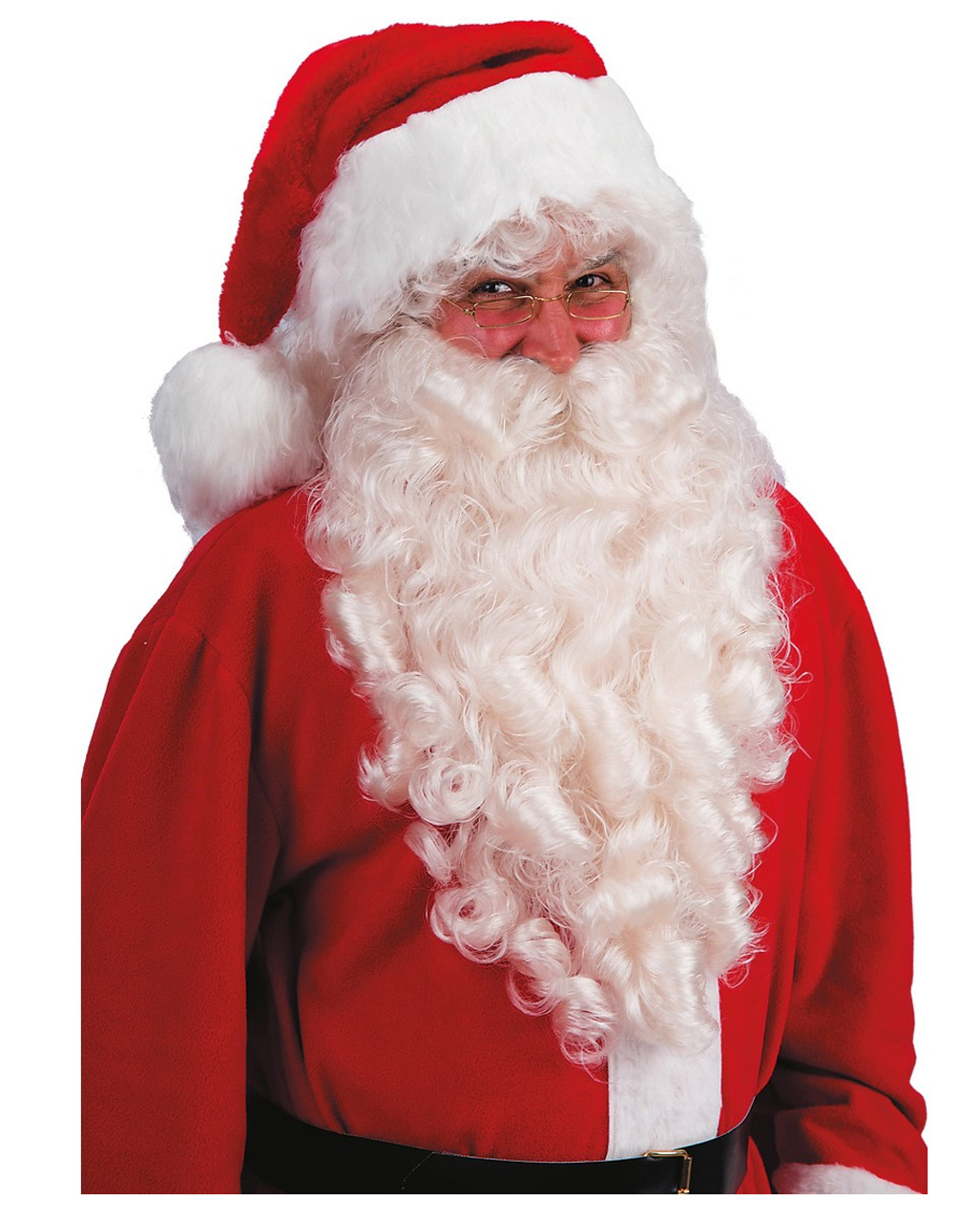 Weißer langer Bart Nikolausbart Weihnachtsmann Santa Klaus 