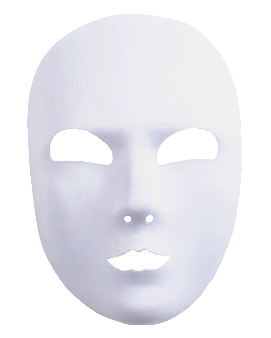 White satin Face mask | Venetian Masks to be painted | horror-shop.com