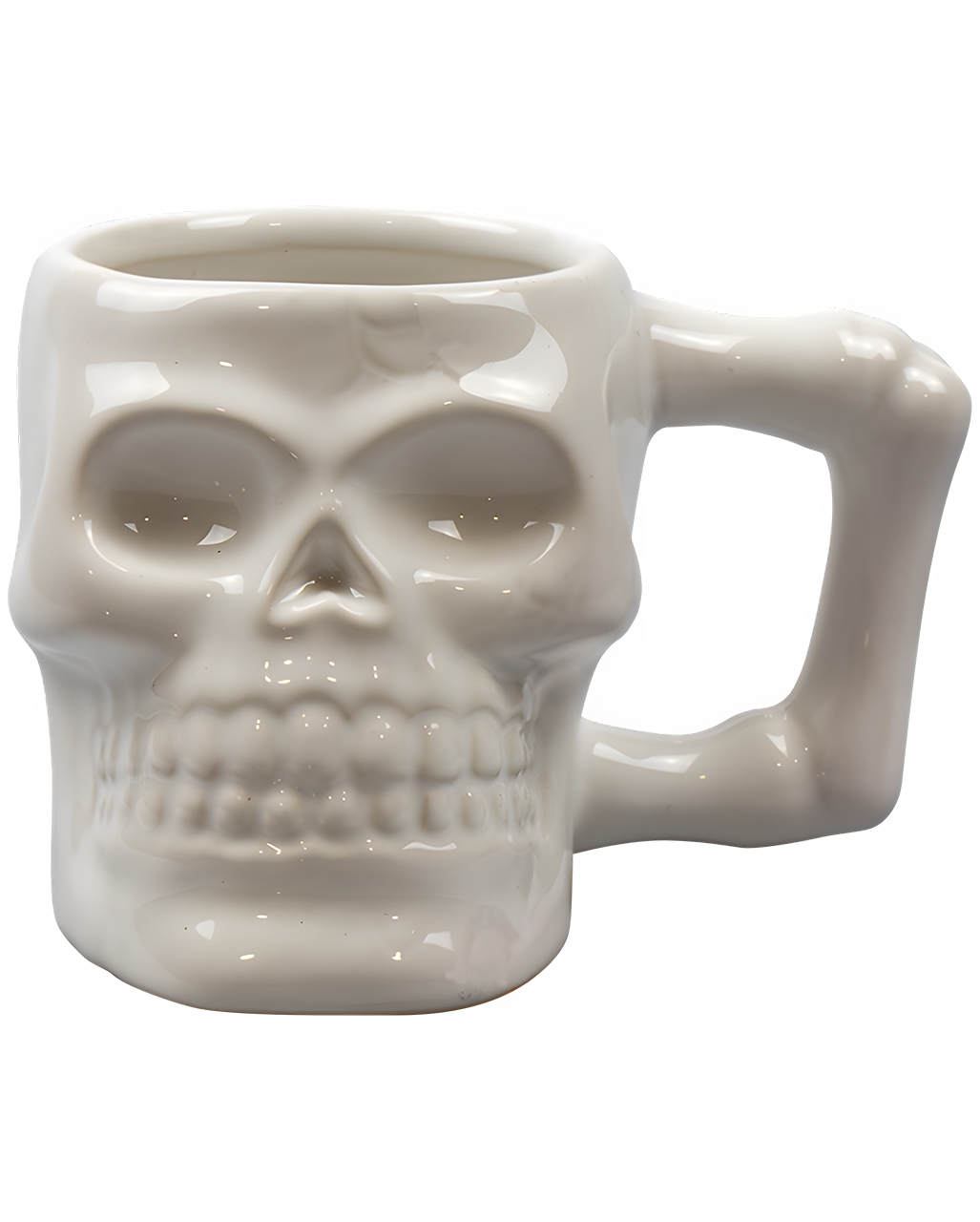 Totenkopf Tasse Weiß Gothic Kaffeetasse Goth Kaffeebecher Halloween Deko  Geschenk Idee Skull Becher Totenkopf Deko 