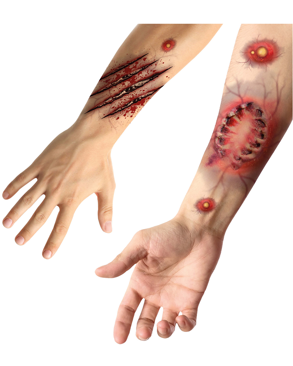 vampire bite tattoo on wrist