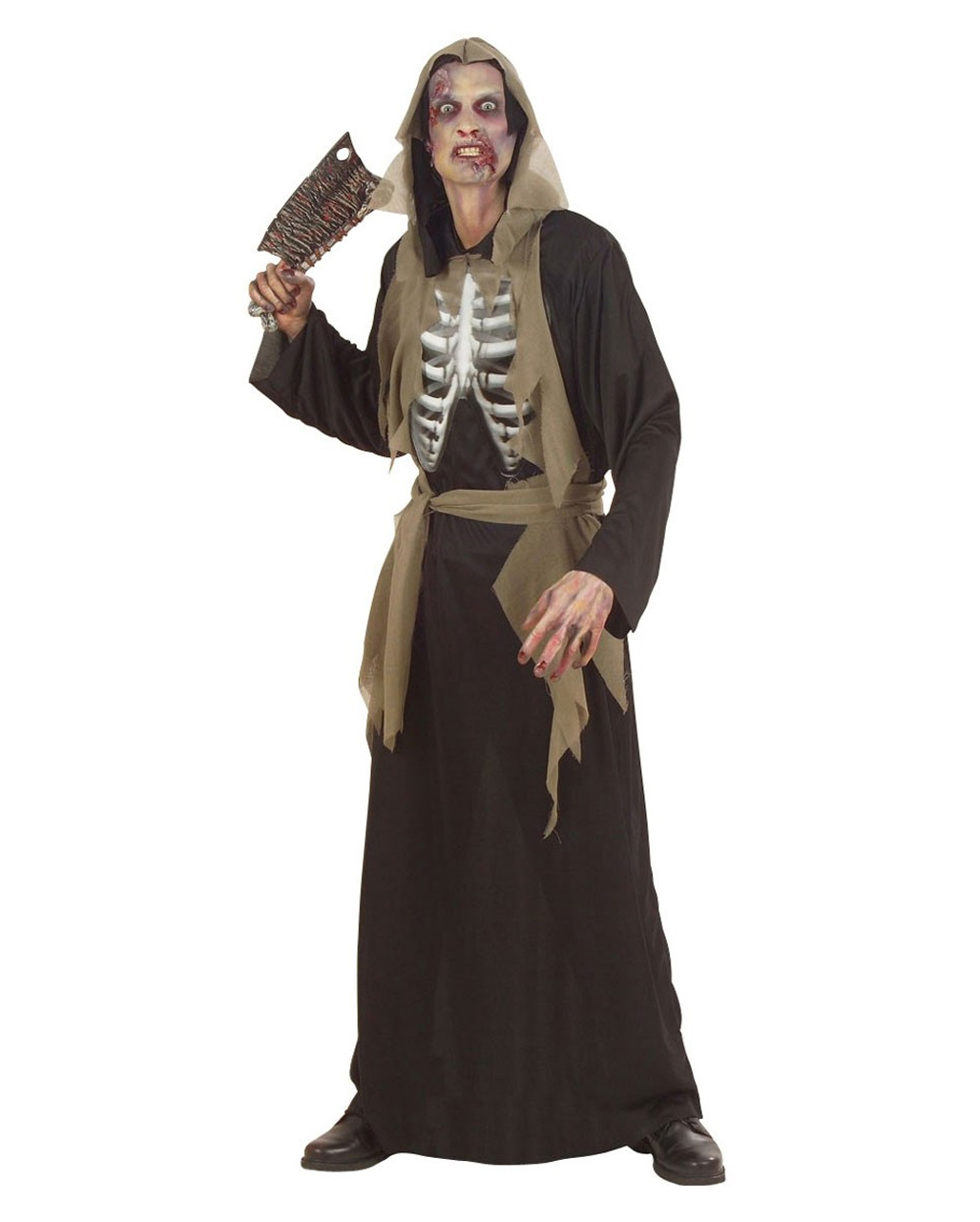 Zombie Skeleton Costume XL